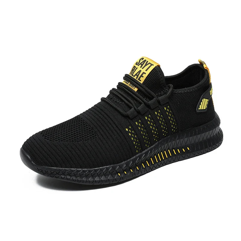 Fashion Sneakers for Men – Lightweight Casual Lace-Up Shoes, Breathable Walking Footwear
