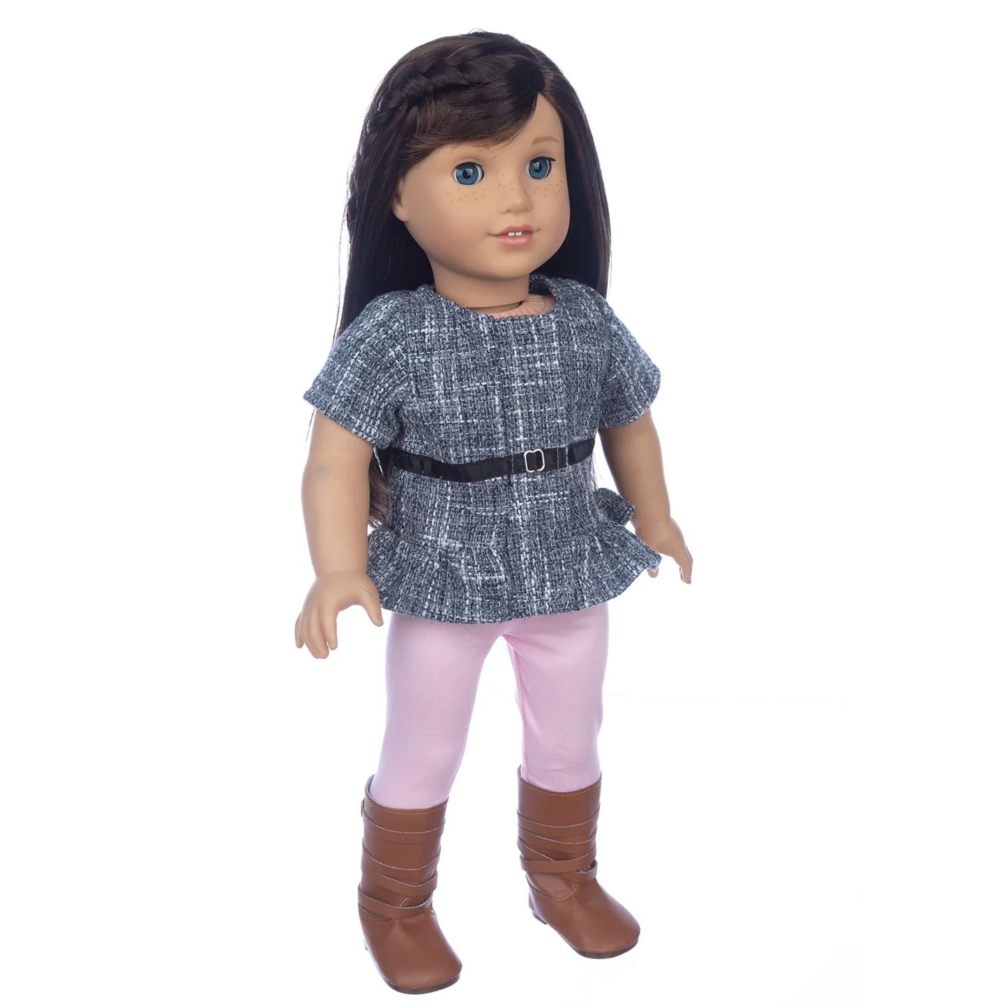 18-Inch Girl Doll Winter Coat — 43cm Baby Doll Jacket Outfit for Dressing