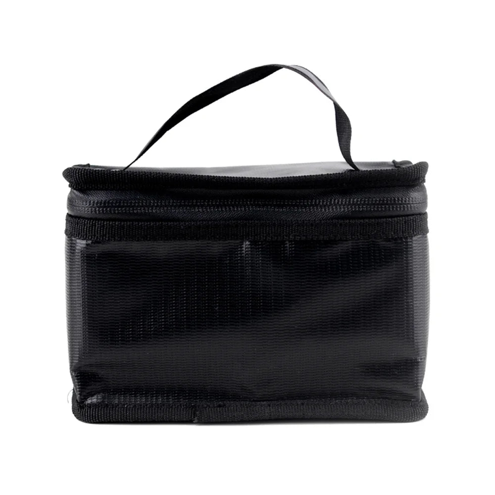 155x115x90mm Fireproof Explosion-Proof Safety Bag – 8-Compartment Storage for RC Drone, Airplane & Helicopter Batteries