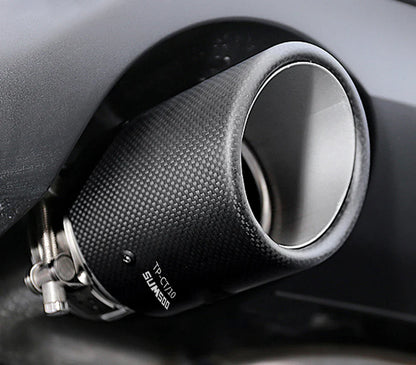 SUMSOO Carbon Fiber Exhaust Tail Tips — Decorative Modified Pipe for Mazda CX-3, CX-4, CX-5, Axela & Atenza