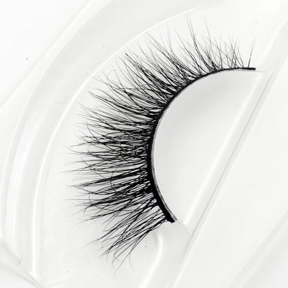 Visofree 3D Mink Eyelashes – Thick Handmade Full Strip Cruelty-Free False Lashes for Makeup M56