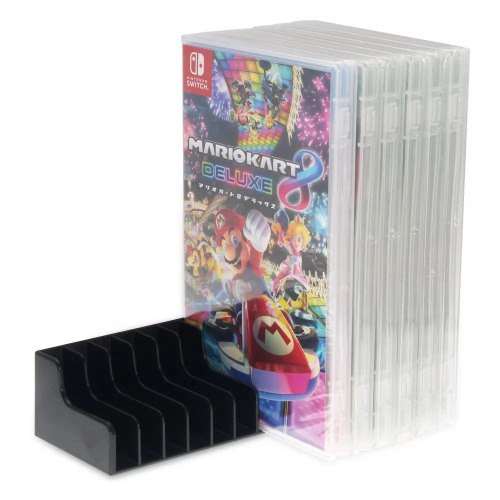 Switch Game Case Set – 2PCS CD-Style 24 Cartridge Storage Boxes with Non-Slip Pads for Nintendo Switch Accessories