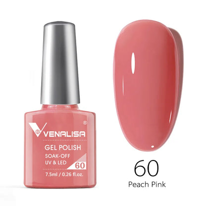 VENALISA 7.5ml HEMA-Free Nail Gel Polish – VIP4 Semi-Permanent Soak-Off UV/LED Gel Varnish, Full Coverage Nail Lacquer