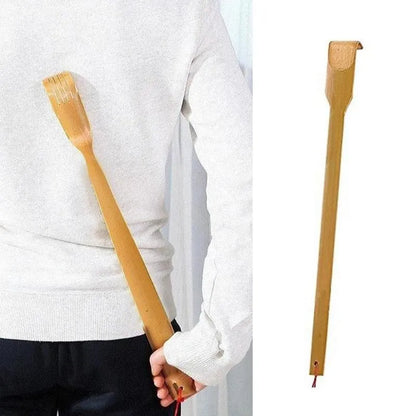 Bamboo Back Scratcher & Massage Stick - Anti-Itch Health Care Tool for Seniors