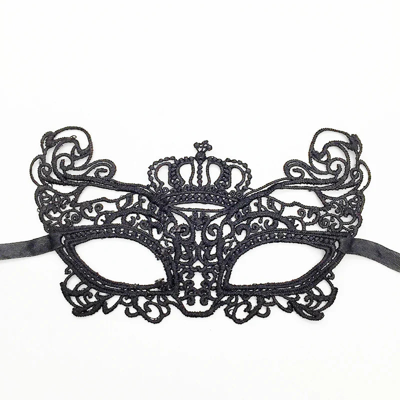 Sexy Lace Eye Mask for Women — Venetian Masquerade, Halloween & Carnival Half-Face Cosplay Party Mask