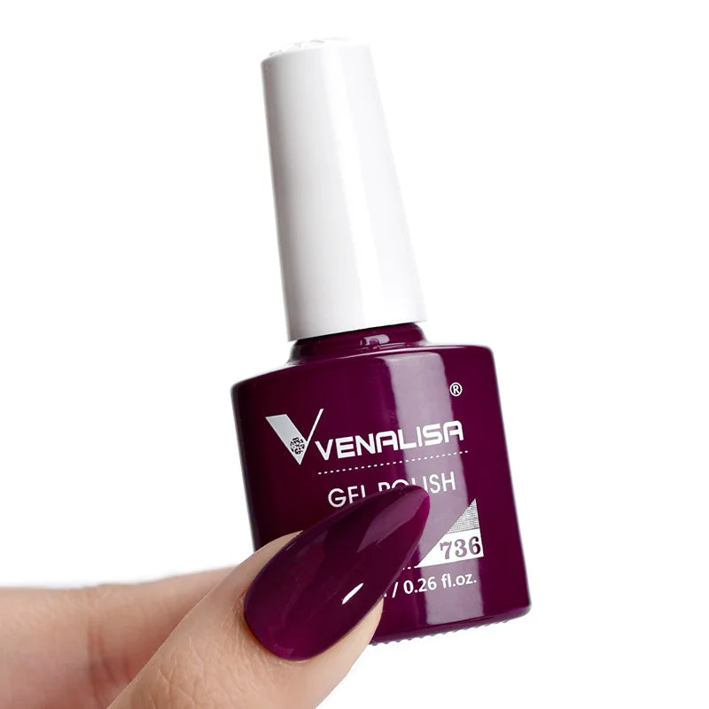 VENALISA 7.5ml HEMA-Free Nail Gel Polish – VIP4 Semi-Permanent Soak-Off UV/LED Gel Varnish, Full Coverage Nail Lacquer