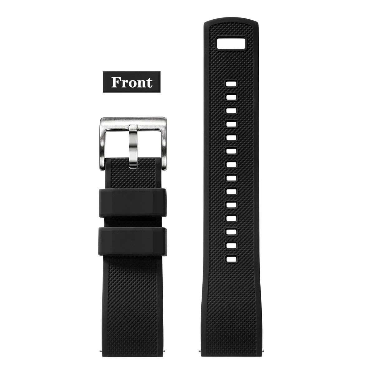 Premium Silicone Watch Band – Quick Release Rubber Strap, 18mm 20mm 22mm Replacement Watchband