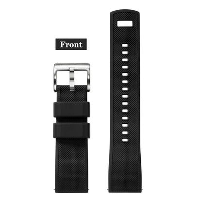 Premium Silicone Watch Band – Quick Release Rubber Strap, 18mm 20mm 22mm Replacement Watchband
