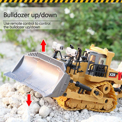 2.4G RC Excavator & Dump Truck Toy – Alloy & Plastic Construction Vehicle Model for Kids