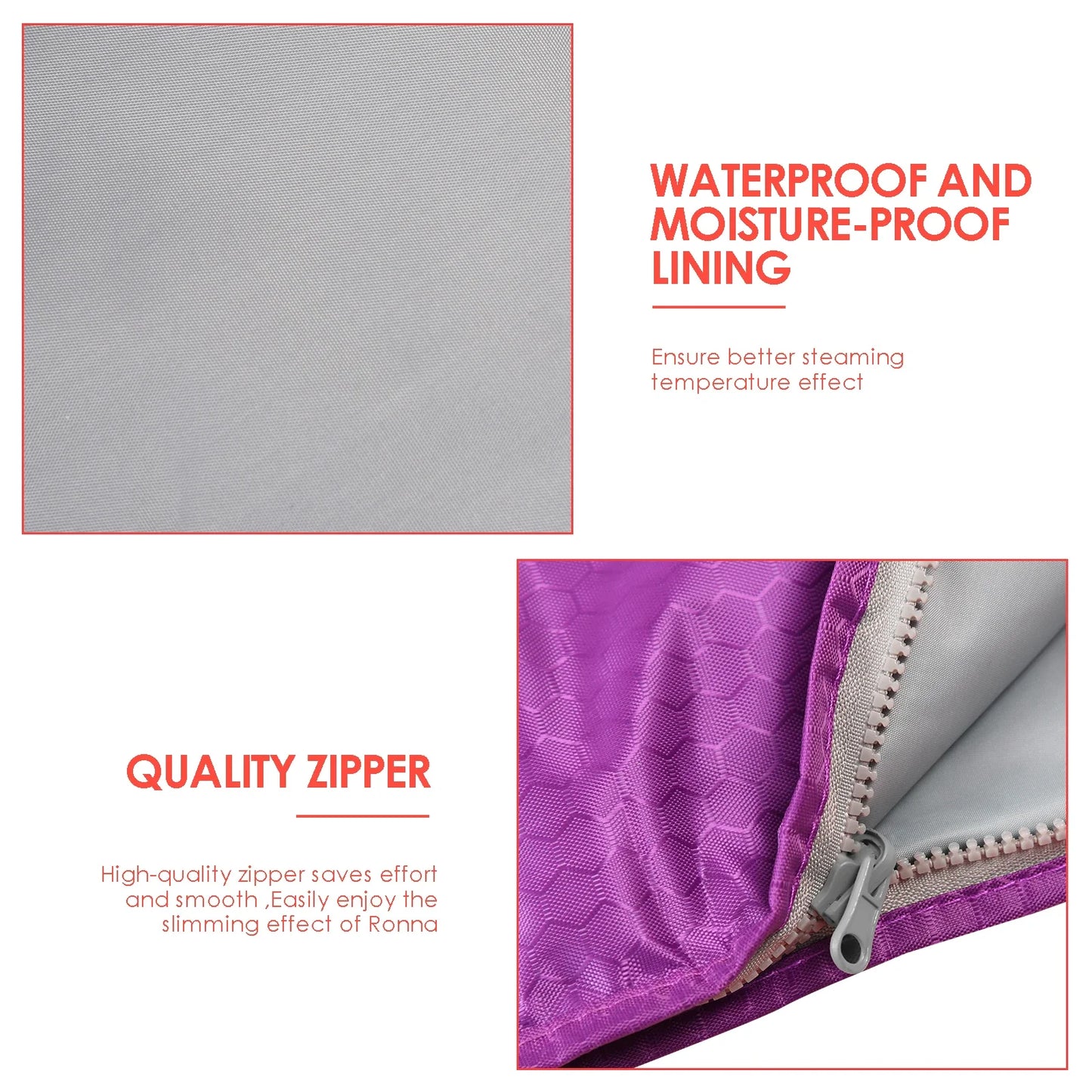 Purple Sauna Blanket with Sleeves – Slimming & Detox Thermal Weight Loss Blanket for Home Spa