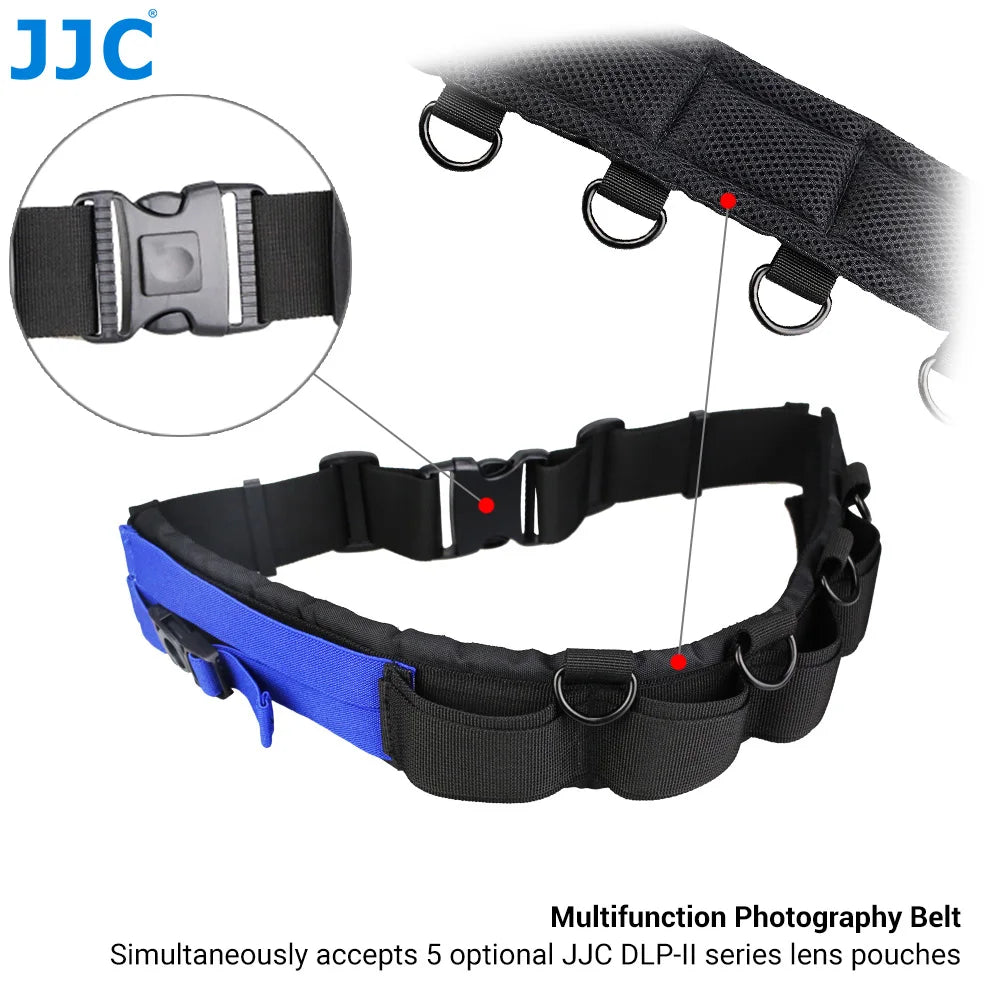 JJC Waterproof Camera Lens Bag — Storage Pouch with Belt for Canon, Nikon, Sony, Fujifilm DSLR