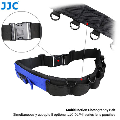 JJC Waterproof Camera Lens Bag — Storage Pouch with Belt for Canon, Nikon, Sony, Fujifilm DSLR