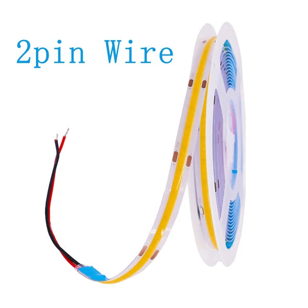 DC 5V USB LED COB Strip Light – High Density 320LED Flexible Tape Lighting in Warm White, Natural White, Red, Blue & Green for Home Decor