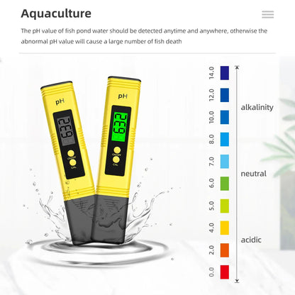 TDS & PH Meter - 0-9990ppm Digital Water Tester, 0.01 PH High Precision Pen for Aquariums & Filters, LCD PPM Monitor