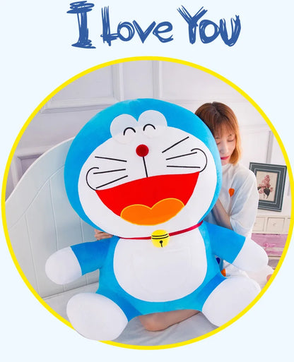 Anime Doraemon Kawaii Plush Toy – Soft Stuffed Animal Doll, Birthday Gift for Kids & Girlfriend