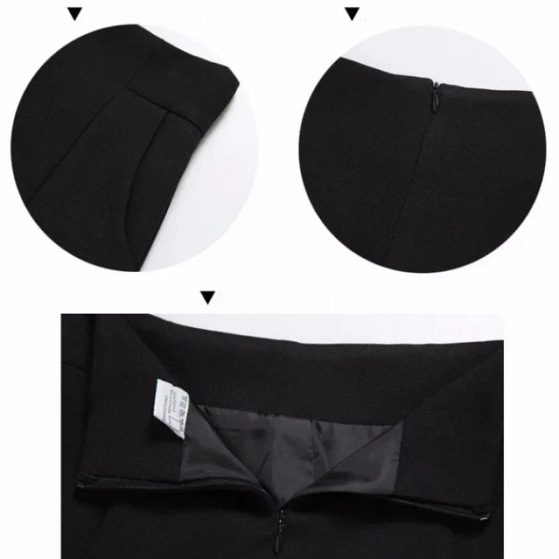 Spring Summer Women's Casual High Waist A-line Shorts - Loose Wide Leg Chiffon Shorts, Chic Black White Suit Shorts