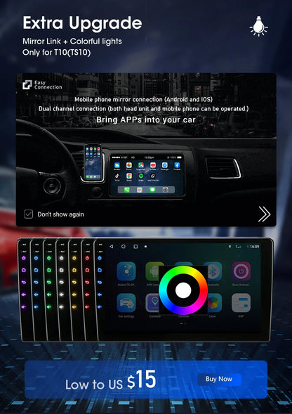 Srnubi 2DIN Car Radio Android 12 – Universal 7"/9" CarPlay Multimedia Player for Nissan, Honda, Toyota, Lada, Volkswagen, Hyundai