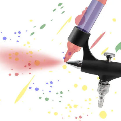 Mini Portable Airbrush Spray Gun for Makeup, Nail Art & Model Painting – Lightweight Marker Pen Size Tool Set