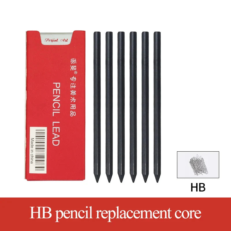 5.6mm Mechanical Pencils & Charcoal Graphite Lead – Soft, Medium & Hard HB to 14B Sketch Drawing Core