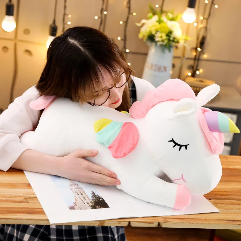 25cm Kawaii Giant Unicorn Plush Toy – Soft Stuffed Animal Horse Doll, Perfect Pillow & Birthday Gift for Girls