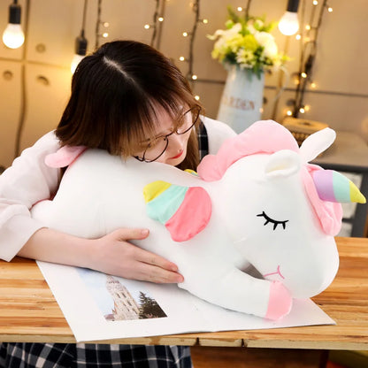 25cm Kawaii Giant Unicorn Plush Toy – Soft Stuffed Animal Horse Doll, Perfect Pillow & Birthday Gift for Girls
