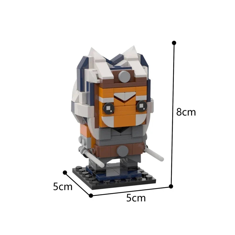 LEQUMOC Space Wars Building Block Figures Set – Vader, Anakin, Queen, Jar Binks & General Grievous Toy Bricks Gift for Kids
