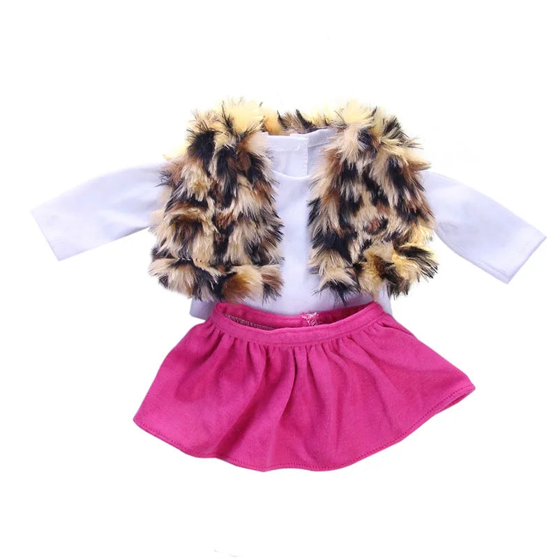 18-Inch American Doll Clothes Set — 43CM Reborn Baby Doll Outfit for Nenuco, Our Generation Dolls, DIY Toys Gift for Girls
