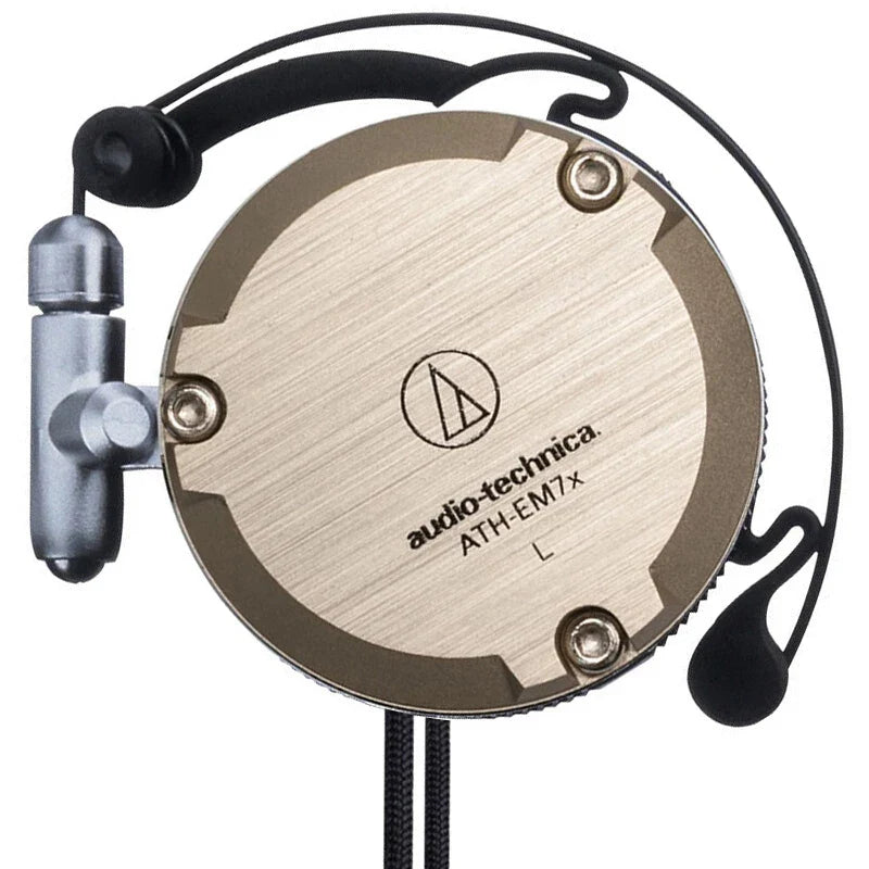 Audio-Technica ATH-EM7X Wired Sport Ear Hook Earphones with Heavy Bass for Android & iPhone
