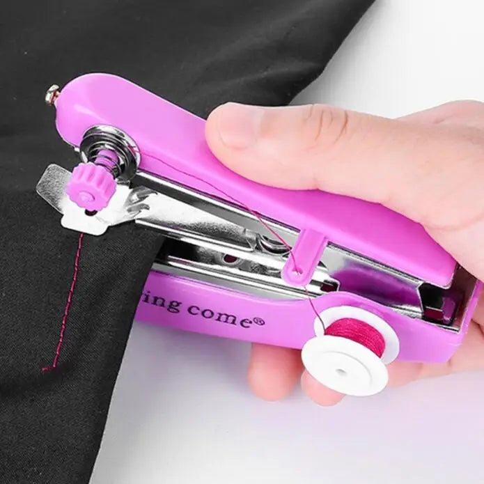 Portable Mini Manual Sewing Machine – Travel Sewing Kit & Handy Needlework Tool for Fabric & Clothes