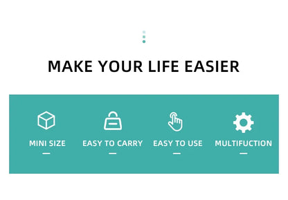 saengQ Mini Portable Bag Sealer – Multi-Function Home Plastic & Snack Storage Sealing Machine