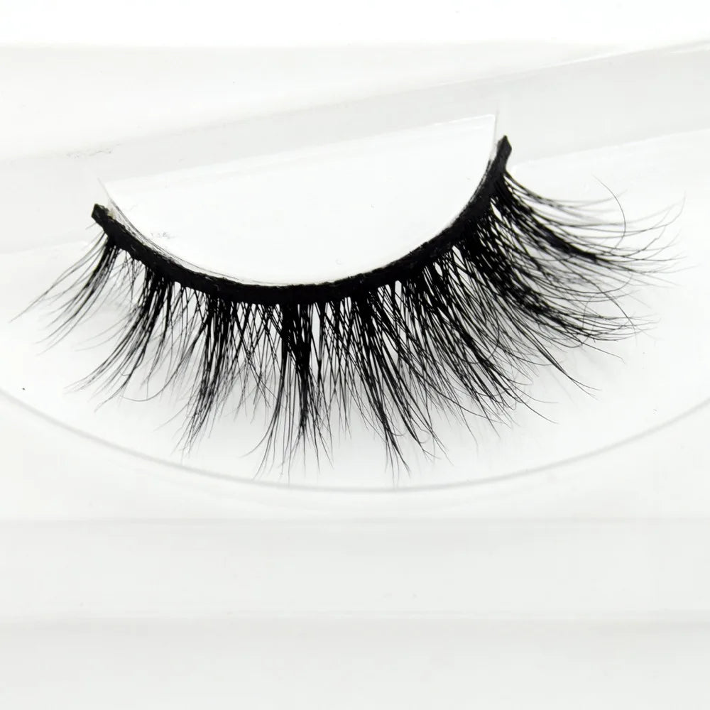 Visofree 3D Mink Eyelashes – Thick Handmade Full Strip Cruelty-Free False Lashes for Makeup M56