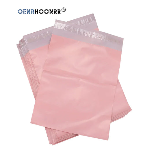 10PCS Light Pink Poly Mailers – Self-Adhesive Shipping & Mailing Envelopes, Postal & Courier Storage Bags