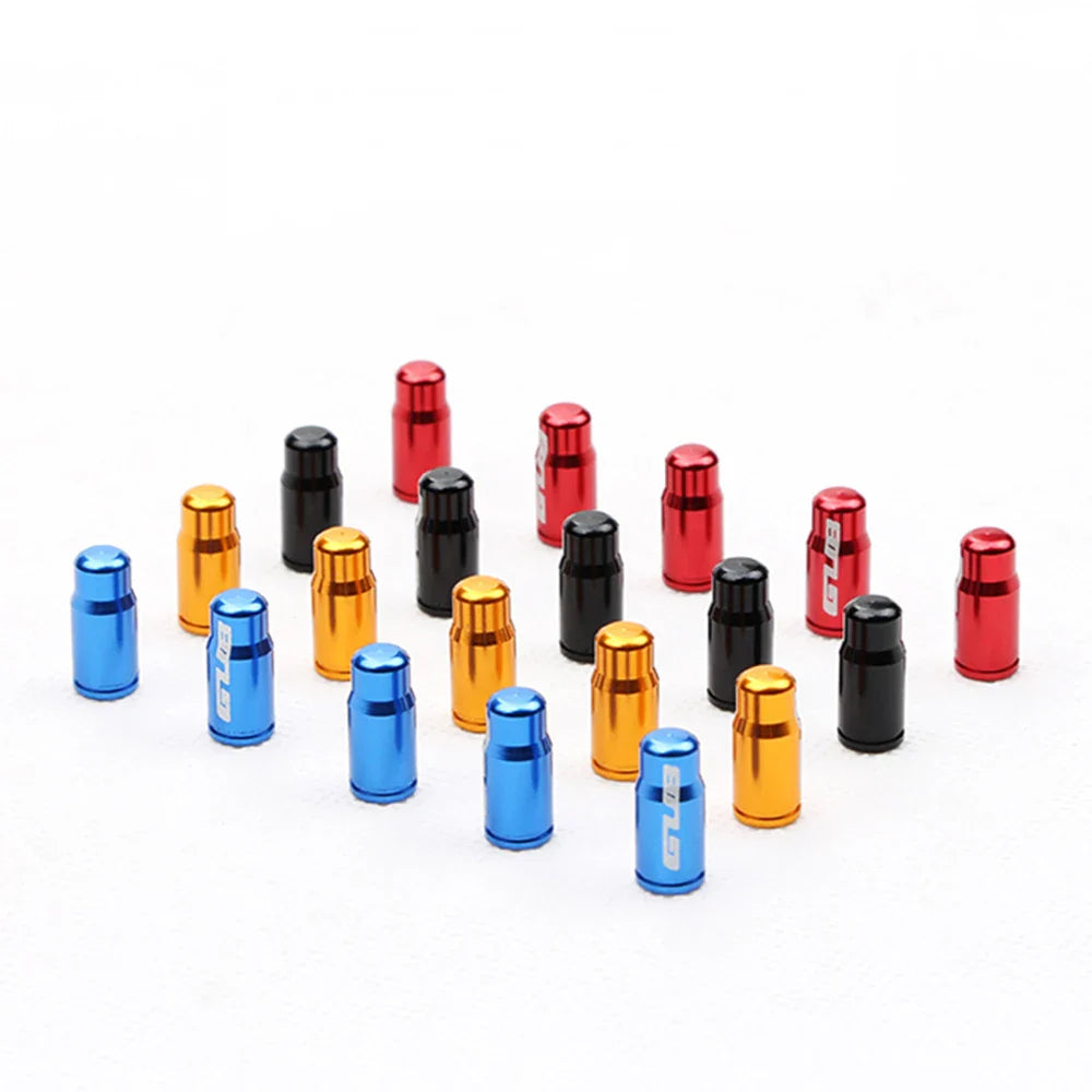 4pcs Aluminum Bike Tire Valve Caps – Ultralight MTB Road Mountain Schrader/Presta Tyre Protectors