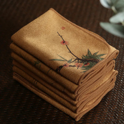 Absorbent Cotton Tea Towel – Thickened Household Kitchen Cleaning Cloth for Dishes & Table