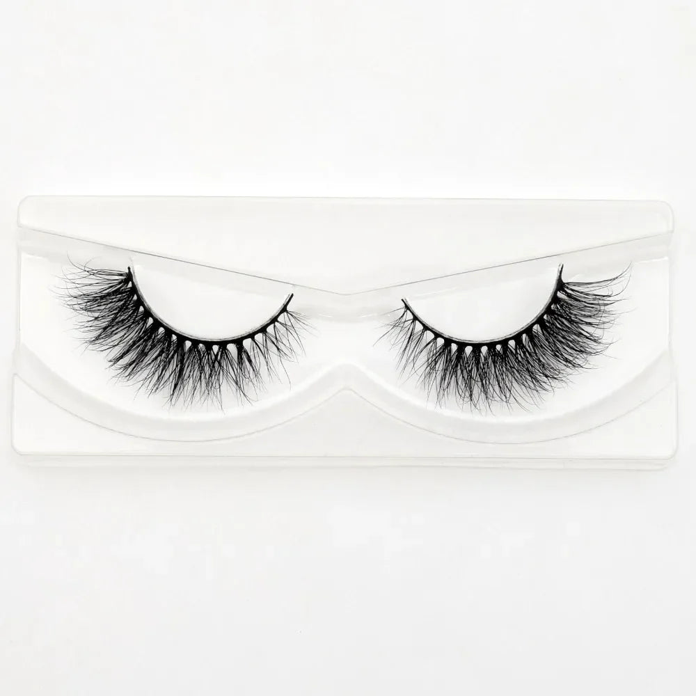 Visofree 3D Mink Eyelashes – Thick Handmade Full Strip Cruelty-Free False Lashes for Makeup M56