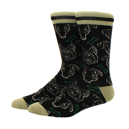 Funny Cartoon Fashion Cotton Socks – Hip Hop Skateboard Style Socks for Men & Women, Beer, Pizza, Astronaut & Pineapple Print Casual Wear Socks