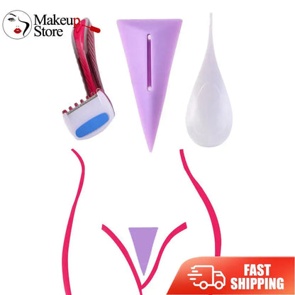 Bikini Shaving Stencil for Women — Intimate Pubic Hair Razor Shaping Tool