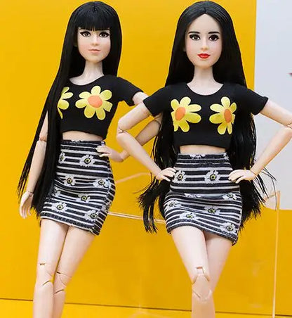 28cm Beautiful Princess BJD Doll for Girls — Moveable Body Chinese Baby Doll with Clothes & Accessories