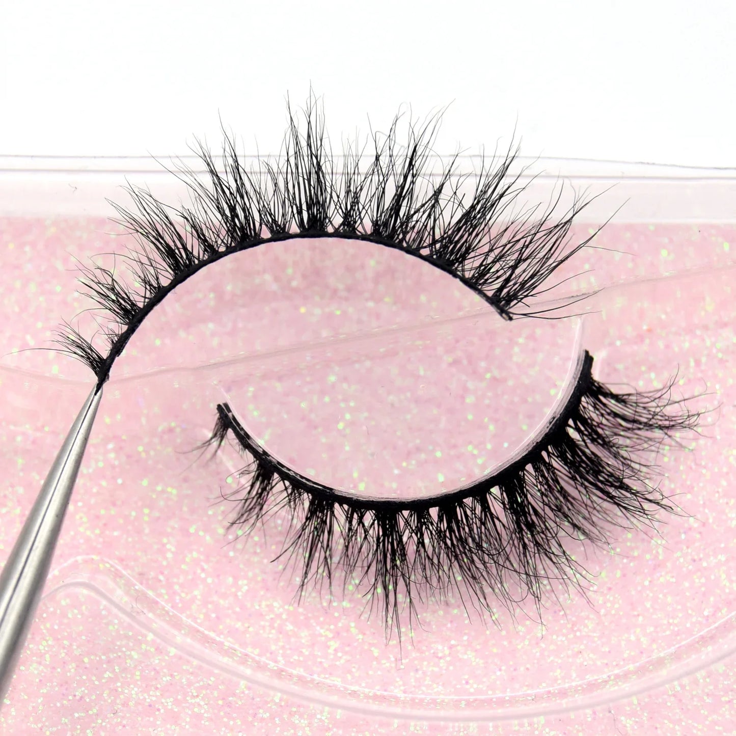 Visofree 13mm 3D Mink Eyelashes – Natural Long Handmade Cruelty-Free False Lashes for Makeup G04