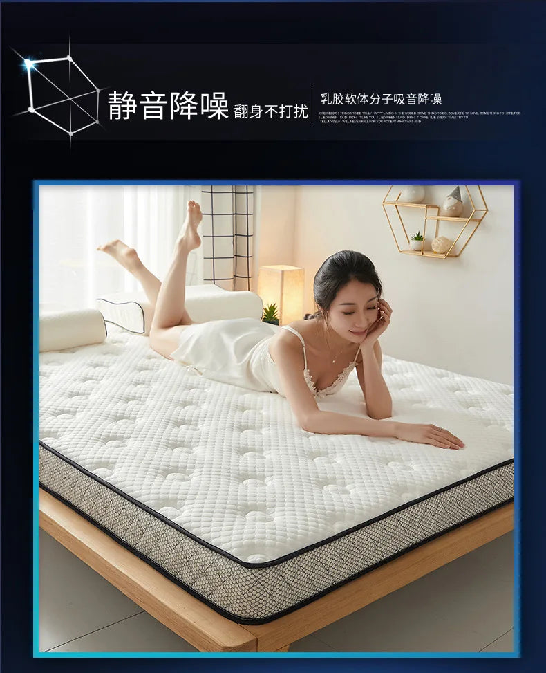 6/10cm Thai Natural Latex Floor Mattress – Foldable Tatami Mat with 95D Filling & Cotton Cover, Slow Rebound Comfort