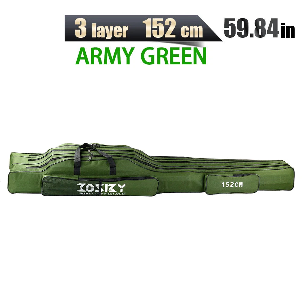 PROXPE Foldable Oxford Fishing Rod Bag – Multi-Purpose Fishing Gear Storage, 60-180cm High Quality