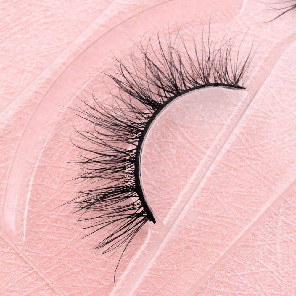 Visofree 3D Mink Eyelashes – Thick Handmade Full Strip Cruelty-Free False Lashes for Makeup M56
