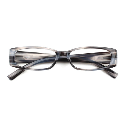 Stylish Small Frame Reading Glasses - Spring Hinge Readers for Men & Women in 6 Color Options