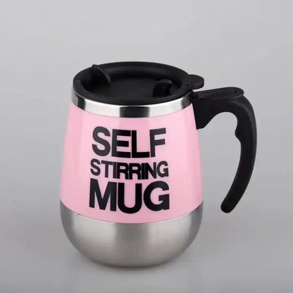 NEW!!! Stainless Steel Self-Stirring Coffee Cup with Custom Logo - Battery or Rechargeable