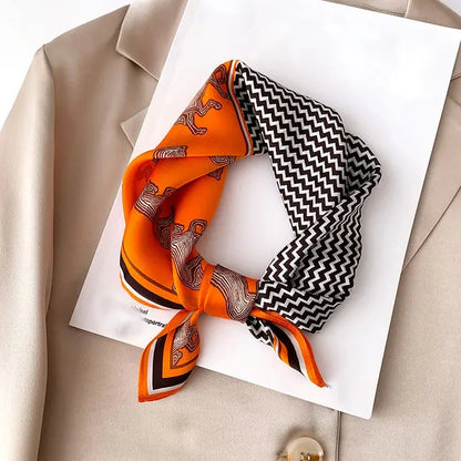 New 2024 Pashmina Scarf – 100% Mulberry Silk Small Shawl, Summer Beach Poncho, Women’s Hijab, Bandana & Kerchief 53x53cm