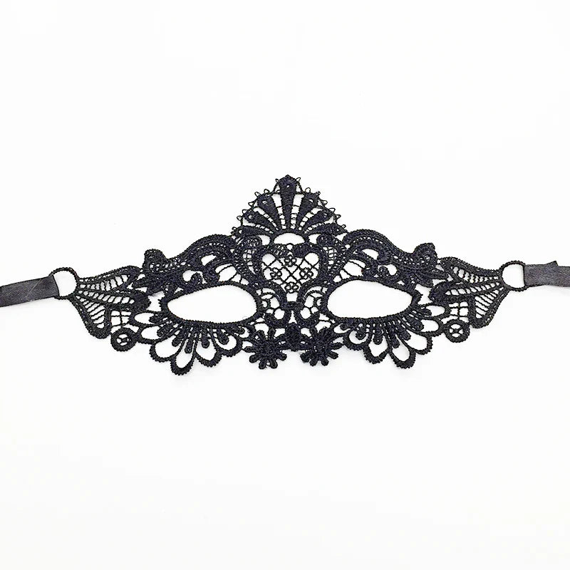 Sexy Lace Eye Mask for Women — Venetian Masquerade, Halloween & Carnival Half-Face Cosplay Party Mask
