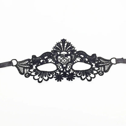 Sexy Lace Eye Mask for Women — Venetian Masquerade, Halloween & Carnival Half-Face Cosplay Party Mask