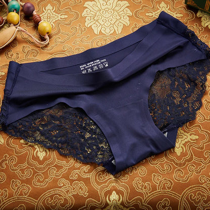 BZEL Sexy Lace Underwear - Women's Ice Silk Seamless Panties | Cozy Comfort & Skin-Friendly Lingerie