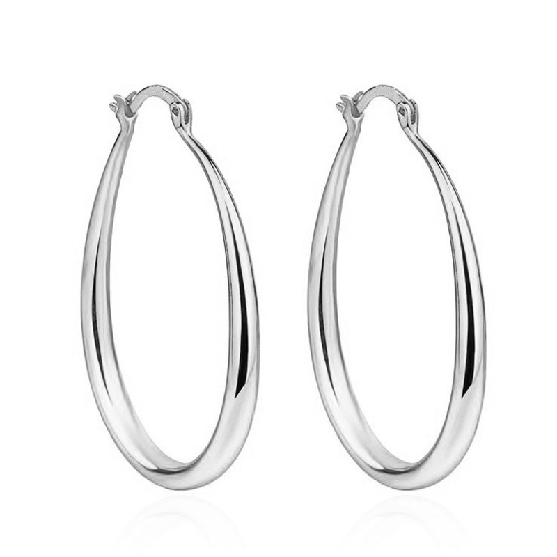 Shiny Gold Hoop Earrings for Women – Fashion Jewelry for Engagement & Wedding Gift