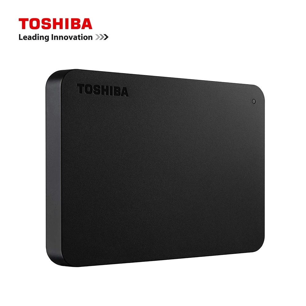 Toshiba Canvio Basics Portable External Hard Drive – USB 3.0 High-Speed Storage (500GB/1TB/2TB/4TB), Slim Black Design